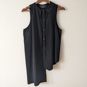 NASTY GAL asymmetrical layered sleeveless shirt